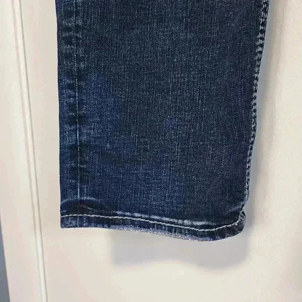 Silver Jeans Sam Mid-Rise Western Stretch Denim Woman's Plus Sz 24xL29‎ - Picture 11 of 11